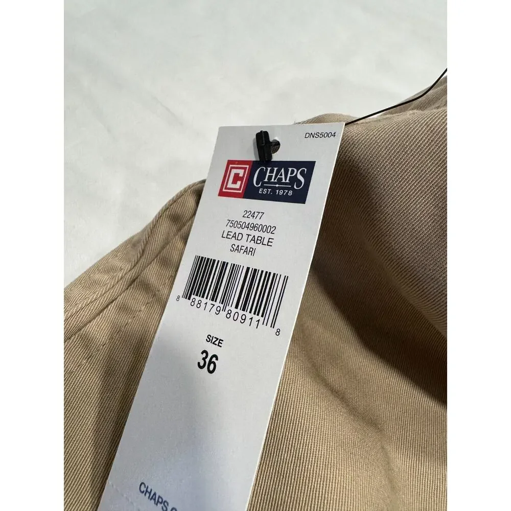 CHAPS Men's Lead Table Safari Chino Shorts‎